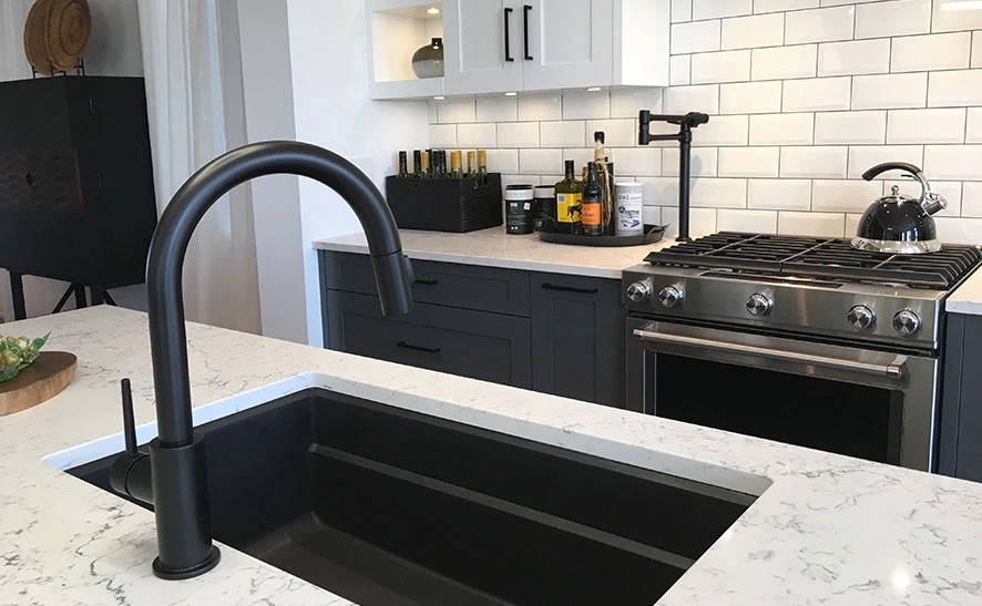 Kitchen Countertops with Integrated Sinks